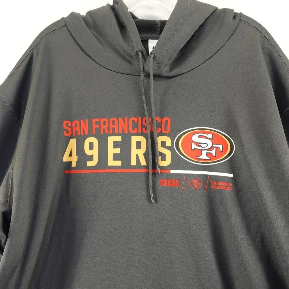 NIKE NFL San Francisco 49ers Hoodie in Black NWT Size 3XL